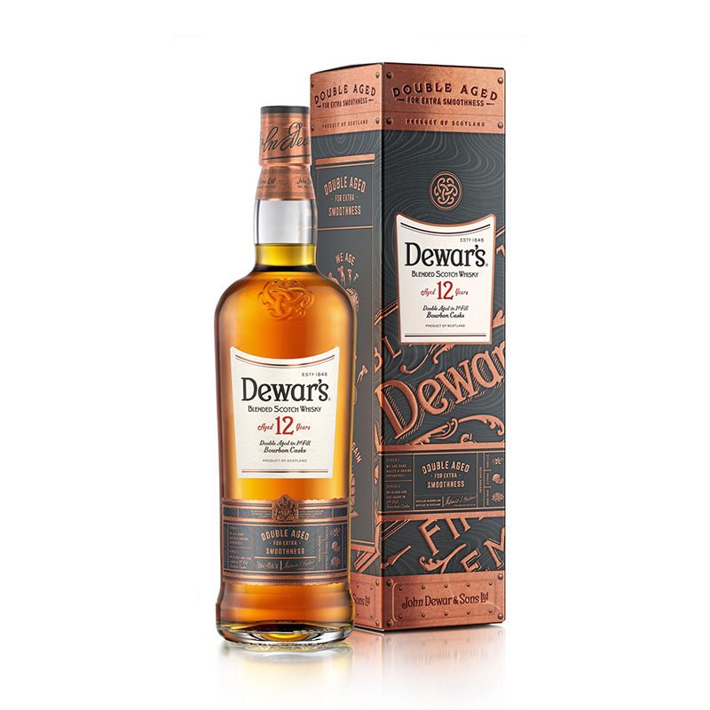 Dewars 12 Years Double Aged in 1St Fill Bourbon Casks Scotch Whisky 750ml - Uptown Spirits
