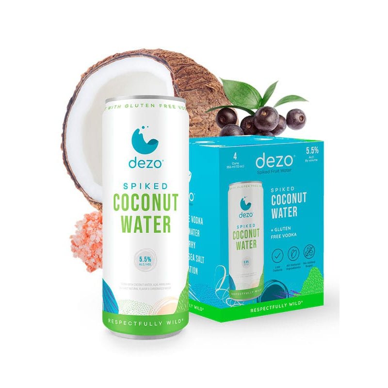 Dezo Spiked Coconut Water Full Case 24/355ml - Uptown Spirits