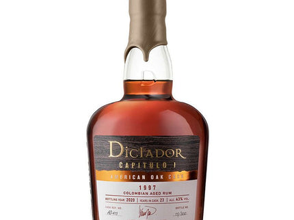 Dictador Capitulo Uno American Oak 23 Years 1997 Colombian Aged Rum 750ml - Uptown Spirits