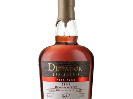 Dictador Capitulo Uno Port 20 Years 2000 Colombian Aged Rum 750ml - Uptown Spirits