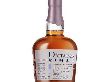 Dictador Rima I American Oak Cask Vintage 1997 Colombian Aged Rum 750ml - Uptown Spirits