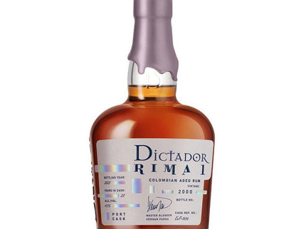 Dictador Rima I Port Finish Vintage 2000 Colombian Aged Rum 750ml - Uptown Spirits