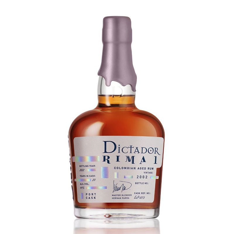 Dictador Rima I Port Finish Vintage 2002 Colombian Aged Rum 750ml - Uptown Spirits