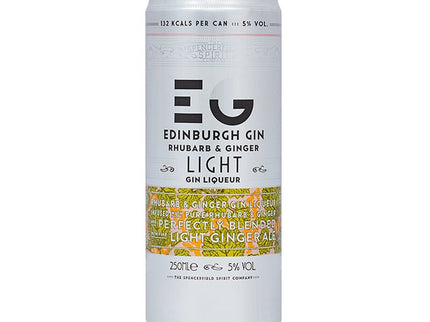 Edinburgh Rhubarb & Ginger With Ginger Ale Light Gin Liqueur 12/250ml - Uptown Spirits