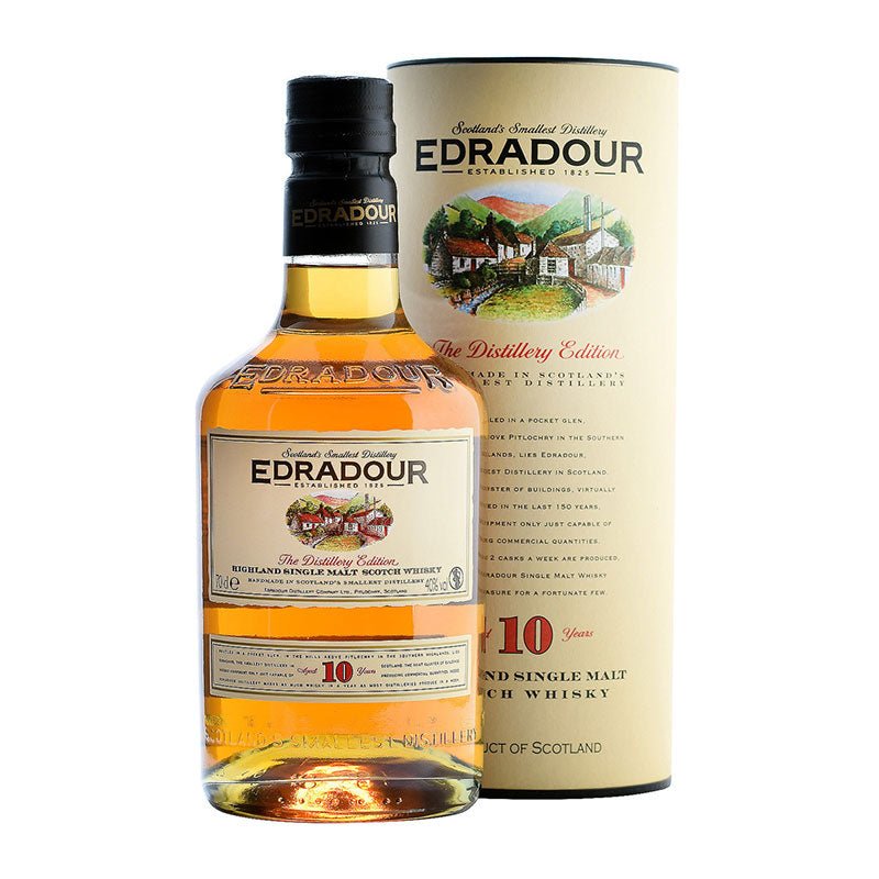 Edradour 10 Year Burgundy Barrel Single Highland Malt Scotch Whisky 750ml - Uptown Spirits