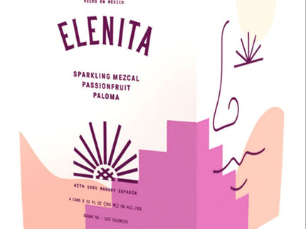 Elenita Passionfruit Paloma Sparkling Mezcal 4/12oz - Uptown Spirits