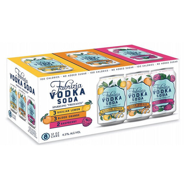 Fabrizia Vodka Soda Variety Pack 8/355ml - Uptown Spirits