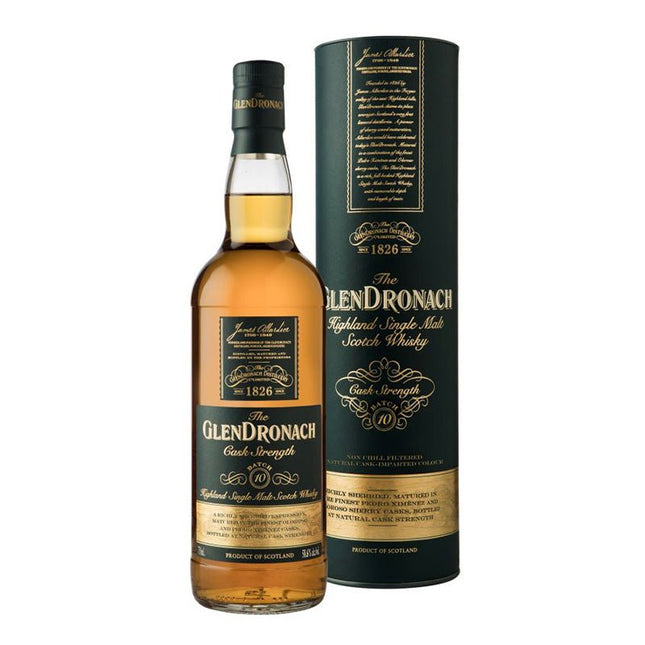 Glendronach Cask Strength Batch 10 Scotch Whiskey 750ml - Uptown Spirits