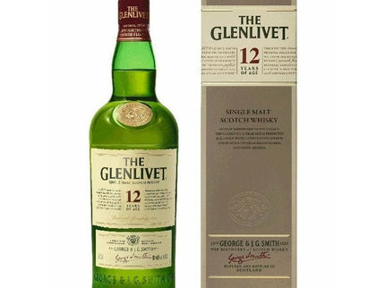 Glenlivet 12 Year Single Malt Scotch Whisky 750ml - Uptown Spirits