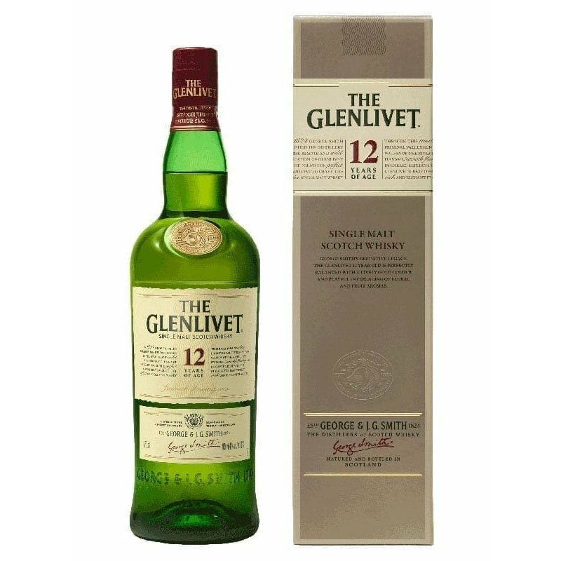 Glenlivet 12 Year Single Malt Scotch Whisky 750ml - Uptown Spirits