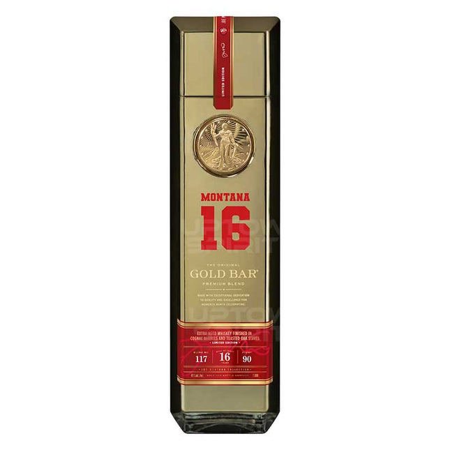 Gold Bar 16 Year Joe Montana Edition Premium Blend Whiskey 750ml - Uptown Spirits