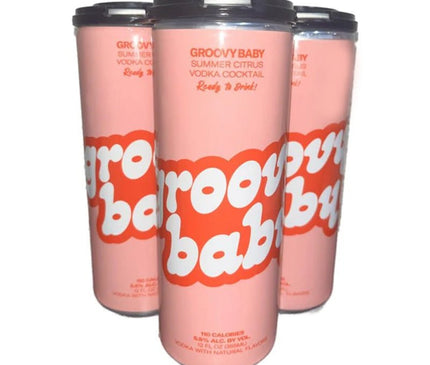 Groovy Baby Summer Citrus Cocktail Vodka 4/355ml - Uptown Spirits