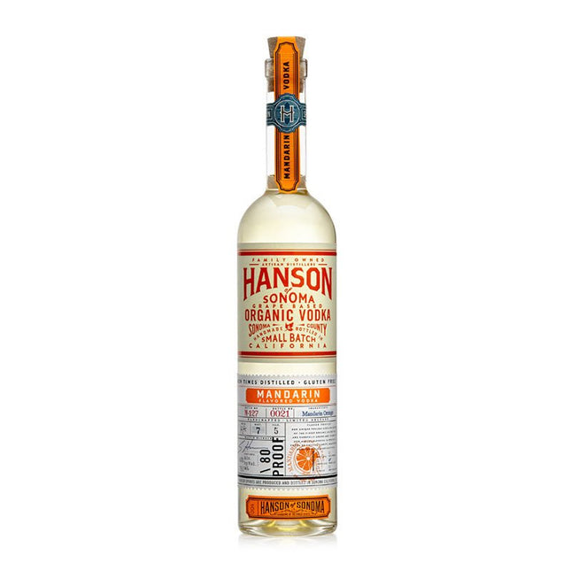 Hanson of Sonoma Organic Mandarin Vodka 750ml - Uptown Spirits