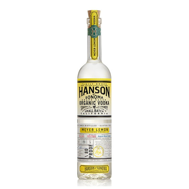 Hanson of Sonoma Organic Meyer Lemon Vodka 750ml - Uptown Spirits