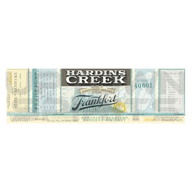 Hardins Creek Frankfort Bourbon Whiskey 200ml - Uptown Spirits