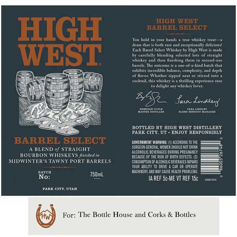 High West Finished in Midwinter's Tawny Port Barrels Bourbon Whiskey 750ml - Uptown Spirits