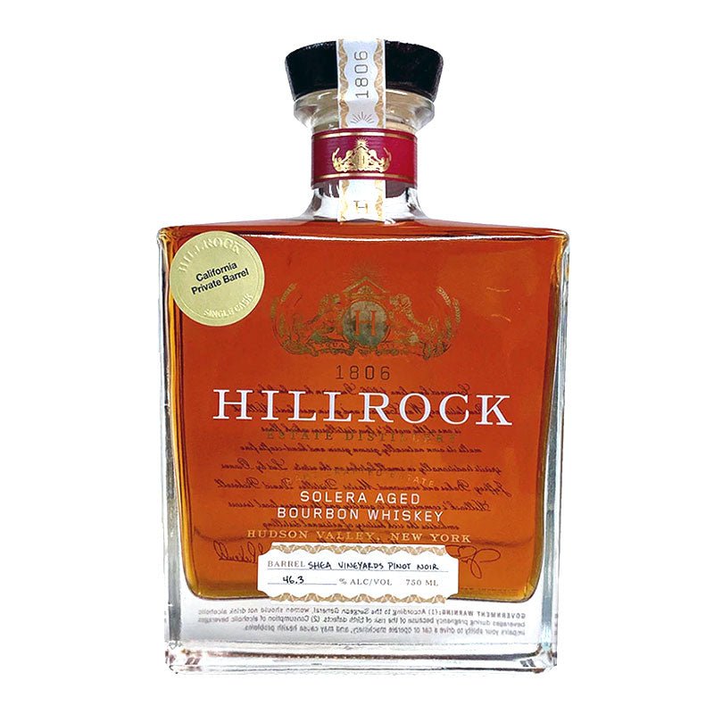 Hillrock Solera Pinot Noir Finish Aged Bourbon Whiskey 750ml - Uptown Spirits