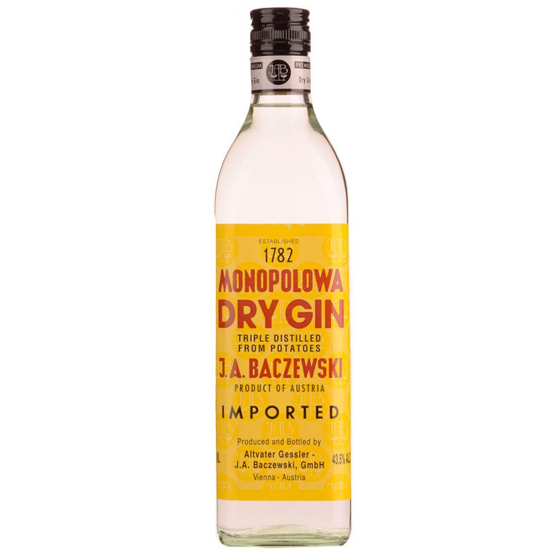 JA Baczewski Monopolowa Dry Gin 750ml - Uptown Spirits
