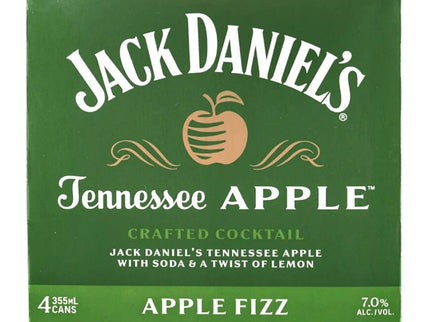 Jack Daniels Apple Fizz Cocktail Whiskey 4/355ml - Uptown Spirits