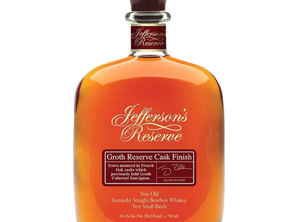 Jefferson’s Groth Reserve Cask Finish Bourbon Whiskey 750ml - Uptown Spirits