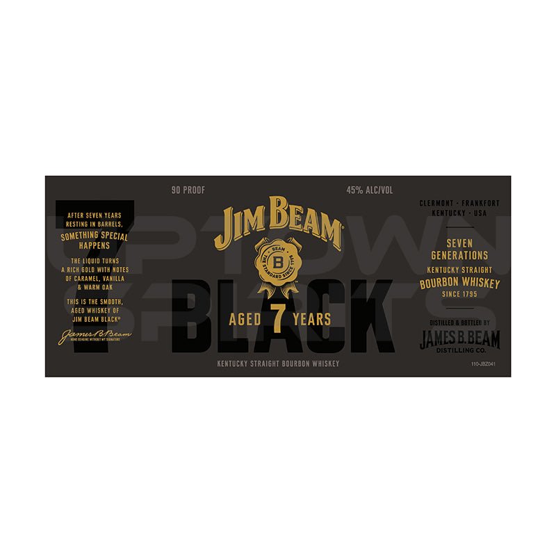 Jim Beam 7 Years Black Bourbon Whiskey 750ml - Uptown Spirits