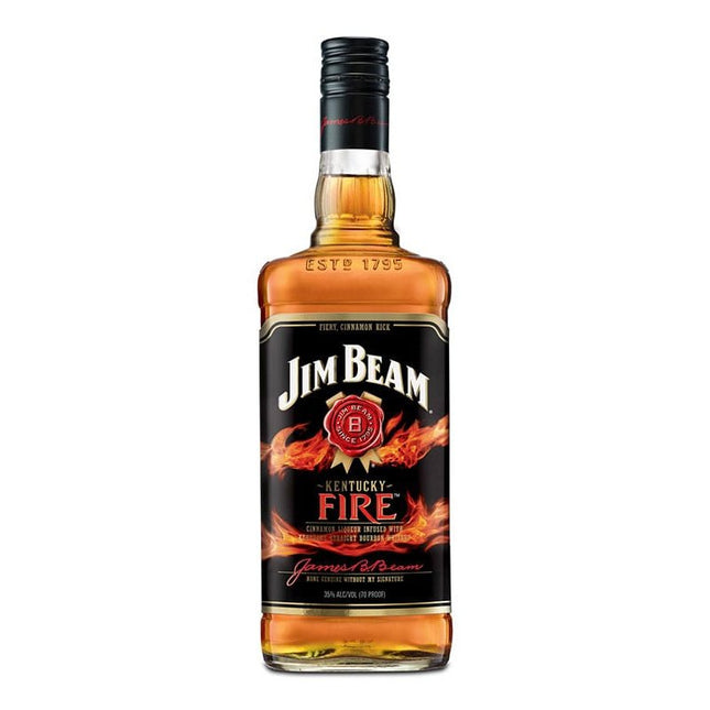 Jim Beam Kentucky Fire Bourbon Whiskey 1.75L - Uptown Spirits