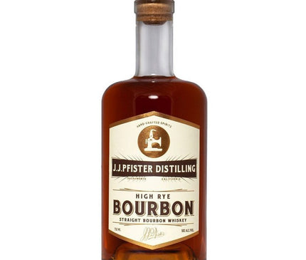 J.J. Pfister Distilling High Rye Bourbon Whiskey 750ml - Uptown Spirits