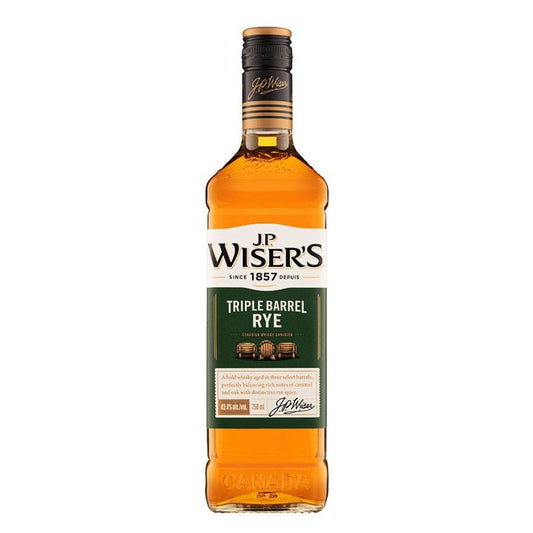 J.P. Wiser's Triple Barrel Rye Whiskey 750ml – Uptown Spirits