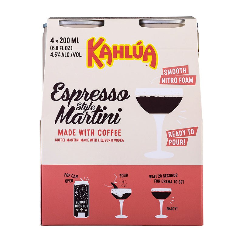 Kahlua Espresso Martini Cocktail 4/200ml - Uptown Spirits
