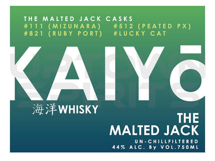 Kaiyo The Malted Jack Japanese Whiskey 750ml - Uptown Spirits