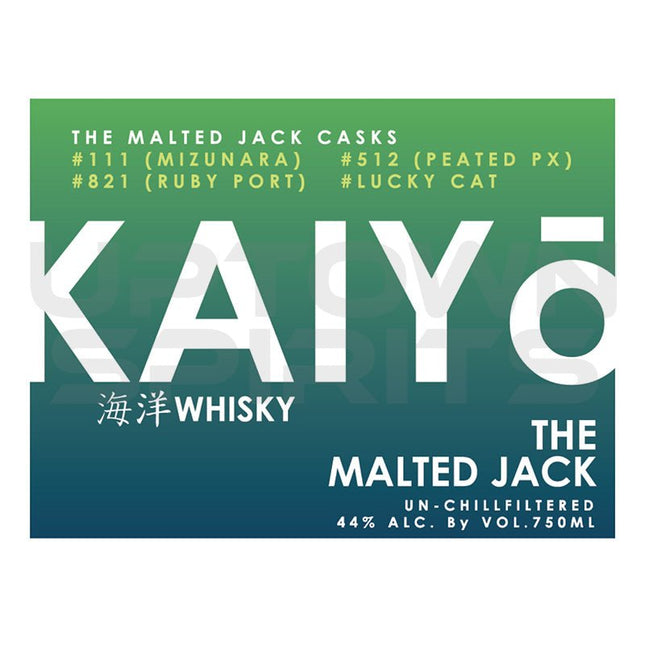 Kaiyo The Malted Jack Japanese Whiskey 750ml - Uptown Spirits