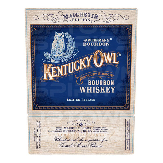 Kentucky Owl Maighstir Edition Bourbon Whiskey 750ml - Uptown Spirits