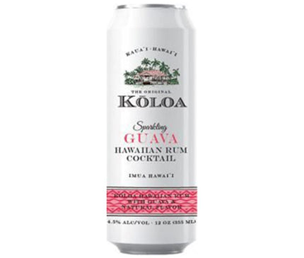 Koloa Guava Hawaiian Rum Sparkling Cocktail 4/375ml - Uptown Spirits