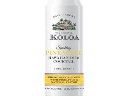Koloa Pineapple Hawaiian Rum Sparkling Cocktail 4/375ml - Uptown Spirits