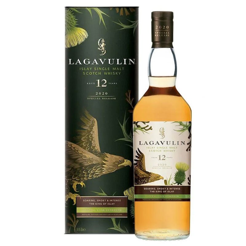 Lagavulin 12 Years Natural Cask Strength 2020 Release Scotch Whiskey 750ml - Uptown Spirits