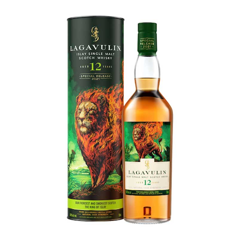 Lagavulin 12 Years The Lions Fire Scotch Whiskey 750ml - Uptown Spirits