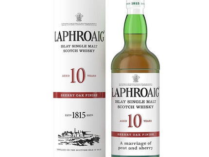 Laphroaig 10 Year Sherry Oak Finish Scotch Whiskey 750ml - Uptown Spirits
