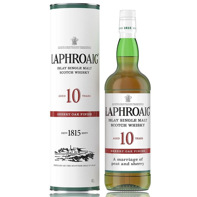 Laphroaig 10 Year Sherry Oak Finish Scotch Whiskey 750ml - Uptown Spirits