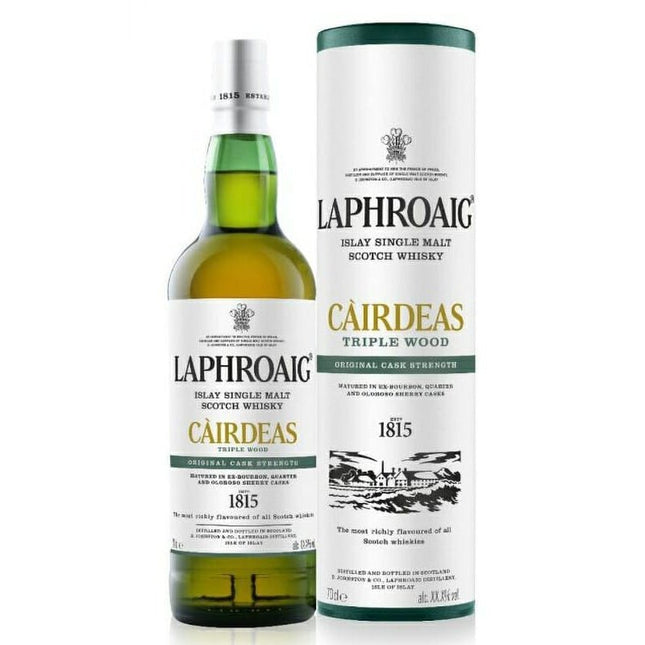 Laphroaig Cairdeas Triple Wood Cask Strength Scotch Whiskey - Uptown Spirits