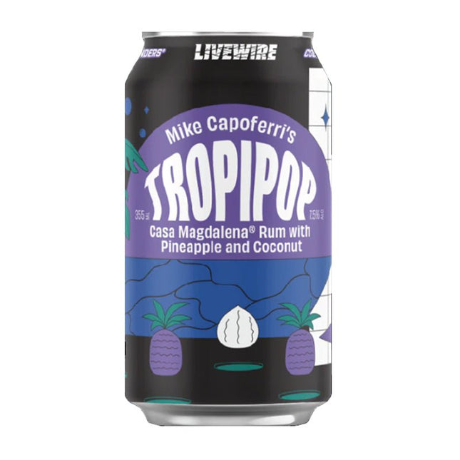 Livewire Tropipop Pina Colada 4/355ml - Uptown Spirits