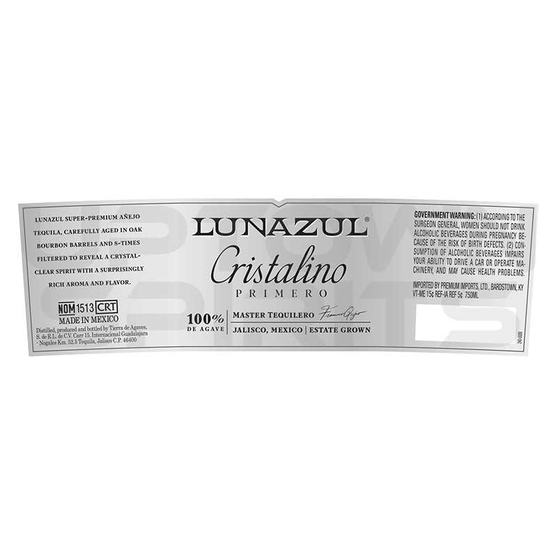 Lunazul Cristalino Tequila 750ml - Uptown Spirits