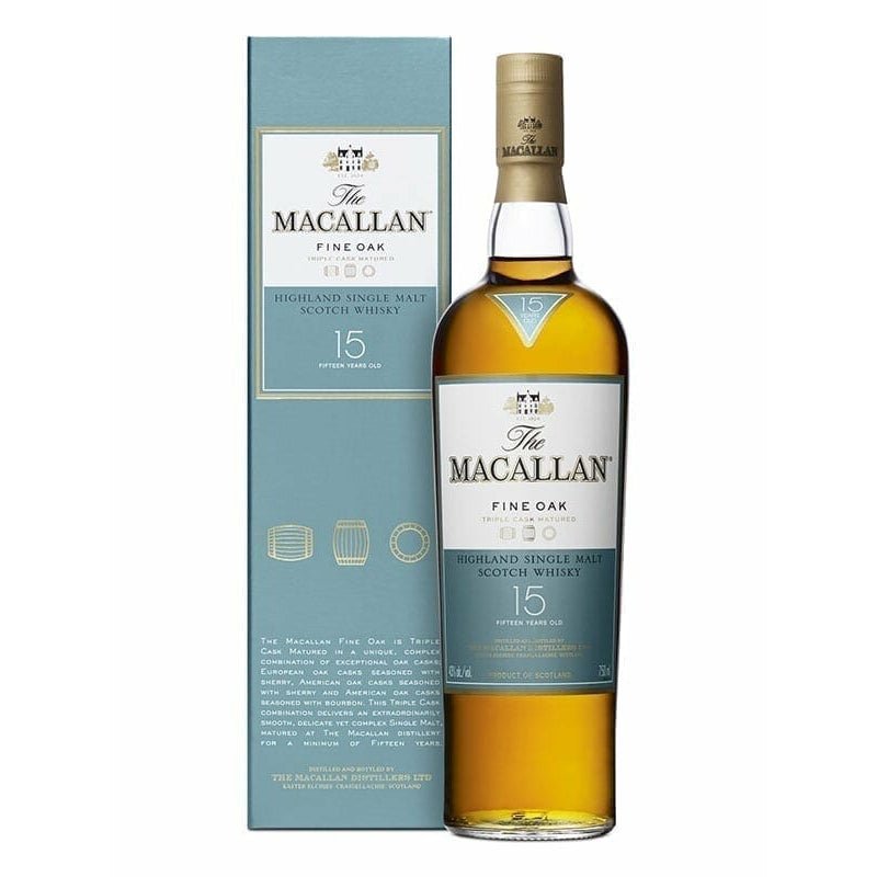 Macallan Fine Oak 15 Years Scotch 750ml - Uptown Spirits