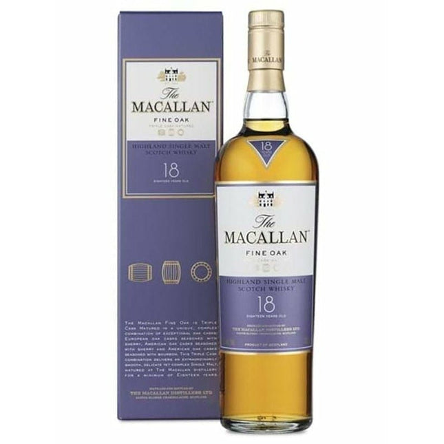 Macallan Fine Oak 18 Years Scotch 750ml - Uptown Spirits