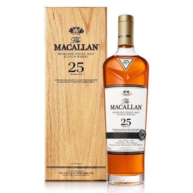 Macallan Sherry Oak 25 Year 2019 Release Scotch Whiskey 750ml - Uptown Spirits