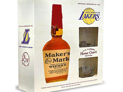 Makers Mark Lakers Home Court Edition Whiskey Gift Set - Uptown Spirits
