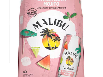 Malibu Watermelon Mojito Rum Cocktail Full Case 24/355ml - Uptown Spirits