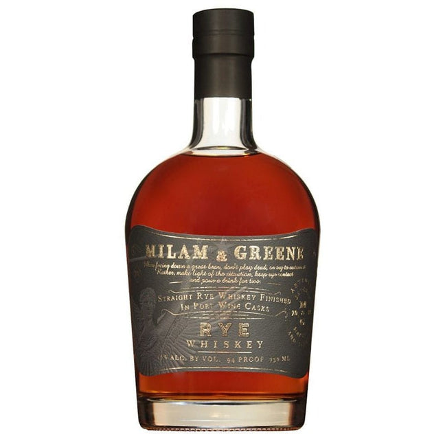 Milam & Greene Straight Rye Whiskey 750ml - Uptown Spirits