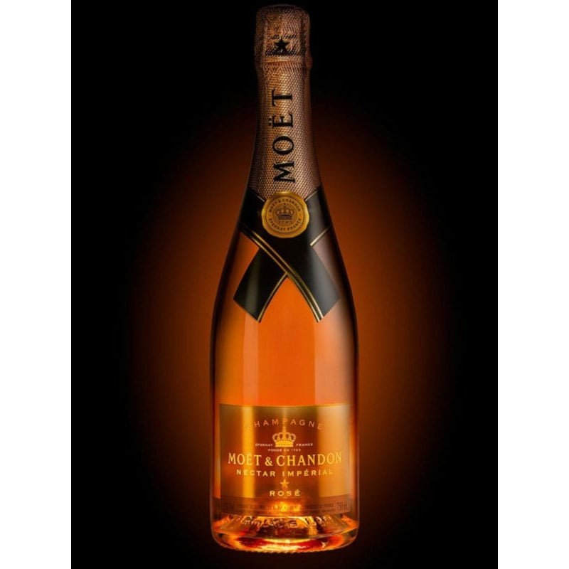 Moet & Chandon Nectar Imperial Rose Luminous Bottle Champagne 750ml - Uptown Spirits