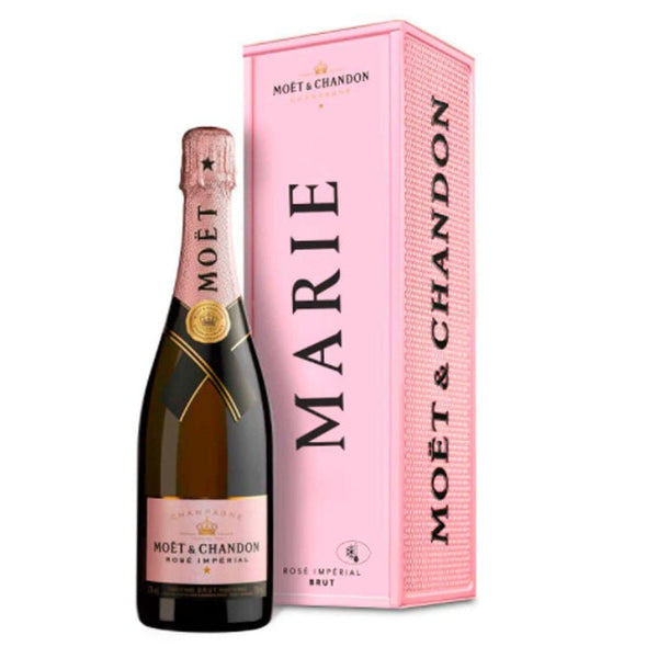 Moet & Chandon Brut Imperial Rose Metal Gift Box Sparkling Wine, Rose Wine, Champagne  Rose, Champagne