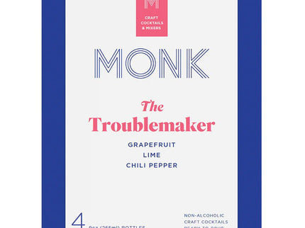 Monk The Troublemaker Craft Cocktail 4/265ml - Uptown Spirits
